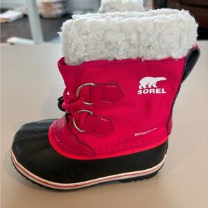 Sorel Yoot Pac Nylon Boot Bright Rose SZ 10 NWT